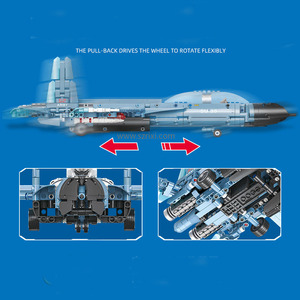 Jie Star 58122 militaire <span class=keywords><strong>Sukhoi</strong></span> Su-35 Fighter Block bricolage retirer l'avion de guerre russe jouet pour garçons ensembles de briques de construction - Product Image 3