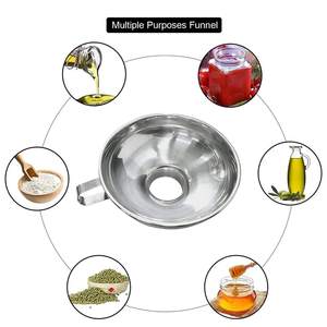 Embudo de Acero Inoxidable para Frascos Grandes y Pequeños, Anchos y Regulares, para Envasado de Aceite, Uso en la Cocina - Product Image 4
