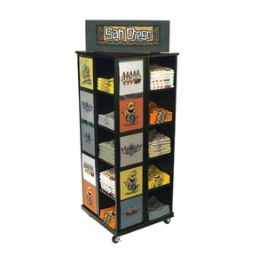 <span class=keywords><strong>T</strong></span>ùy chỉnh 4 mặ<span class=keywords><strong>t</strong></span> bằng gỗ Tshirt hiển thị cubby cửa hàng quần áo xoay <span class=keywords><strong>t</strong></span> Áo sơ mi quần áo hiển thị đứng - Product Image 3