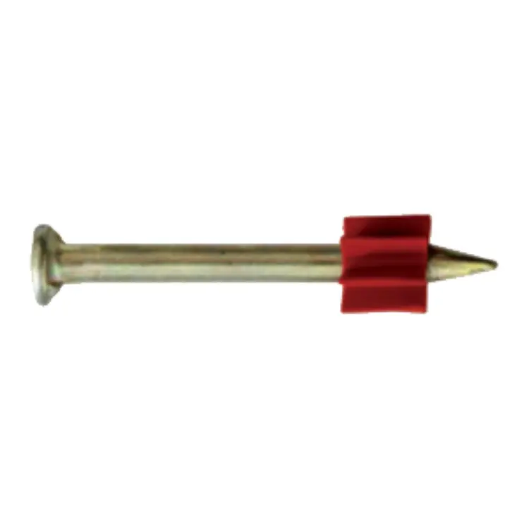 .300 Head Drive Pin with Flute and Square Metal Washer