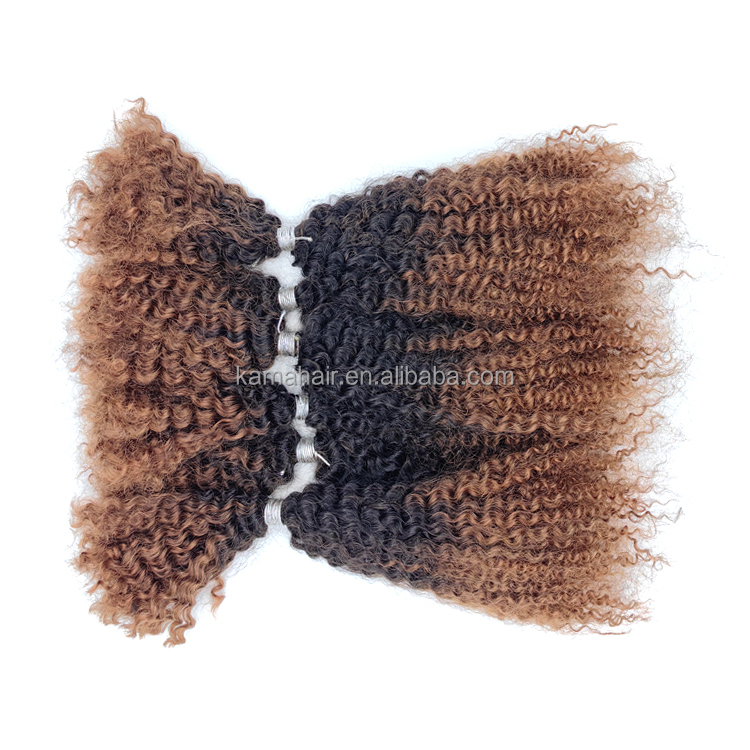 KAMA 50g Afro Kinky Twist Bulk Braiding Hair Extension 4C Remy Human Hair Peruvian Hair Quality for Braids Detail Section 11