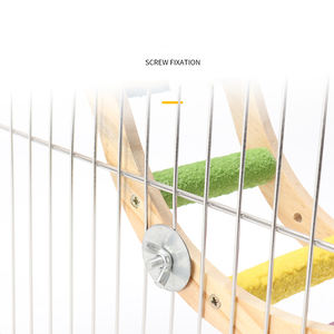 Escalade Échelle Perruche Cage Accessoires En Bois Jouer Gymnases Exercice Robuste Oiseau Perches Plate-Forme Balançoire pour Petits Oiseaux - Product Image 5