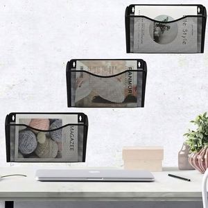 Mesh 3 Pockets Hanging File Organizer Vertical Wall File Holder Rack - Product Image 4