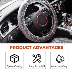 Penutup Mobil Plastik Universal Elastis Transparan Tahan Air Anti Debu Pelindung Mobil Lengkap untuk SUV Produk Plastik - Product Image 5