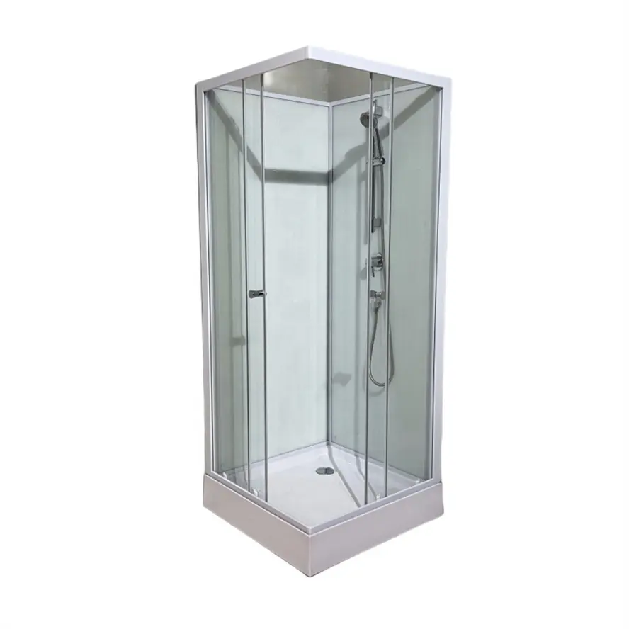 Oumeiga complete shower cabins cheap price for small bathroom with white profile