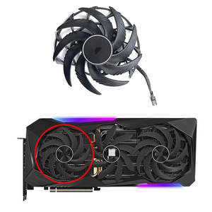 Ventilateur de carte graphique PLD10015B12H 0.55A 4Pin pour Gigabyte AORUS GeForce RTX 3070 <span class=keywords><strong>3080</strong></span> 3090 XTREME RX 6800 <span class=keywords><strong>6900</strong></span> <span class=keywords><strong>XT</strong></span> 16G ventilateur de refroidissement - Product Image 4