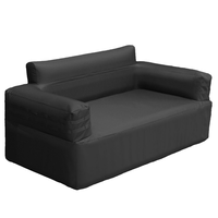 Sofá inflable Automático Doble para adultos, para acampar al aire libre y uso doméstico, sofá cama perezoso portátil de dos asientos con bomba de aire incorporada