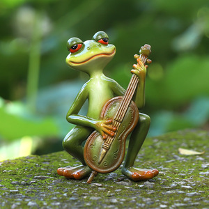 New Launch Product Mini <strong>Frogs</strong> Resin Figurine Angel <strong>Frog</strong> Figurine Animal Miniature Made of China - Product Image 4