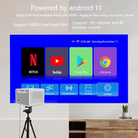 Projecteur vidéo intelligent Pico M10 Plus 4K, 200 lumens ANSI, mise au point électrique, correction trapézoïdale, double WiFi 6, Android, haut-parleur stéréo HIFI, 3D