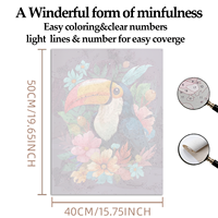 Kit de peinture par numéros haut de gamme sur toile, diverses tailles, fait main, dessin au trait clair avec loupe, peinture comestible