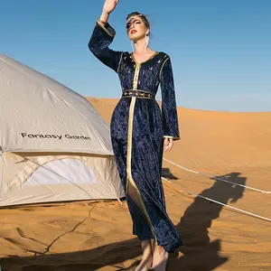 Женское мусульманское платье Абайи, мусульманское платье ручной работы, Кувейт абайя, мусульманское платье