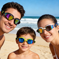 Lunettes de natation pour enfants, motif dessin animé, anti-buée, protection UV, monture souple pour garçons et filles, entraînement de natation, commande en gros disponible