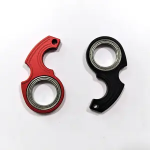 Creative Keychain Fidget Spinner Anxiety Stress Relief Toys Revolve Cool Meta Keyring Relieving Boredom Birthday Gift for Adults