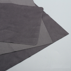 Panno per la pulizia di occhiali in microfibra scamosciata di grandi dimensioni 20*20, accessori per occhiali con specchio a doppia lente serigrafata - Product Image 3