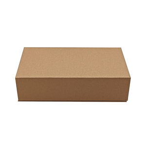 Recycled Custom Brown Kraft Paper <b>Box</b> <b>Book</b> Shape Magnetic Gift Packaging with Embossing and Sponge Liner - Product Image 5