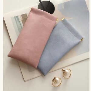 Étui à lunettes rectangulaire avec fermeture magnétique, sac de rangement en cuir pour hommes et femmes, ambre, orange, bleu brumeux, rose millénaire - Product Image 2