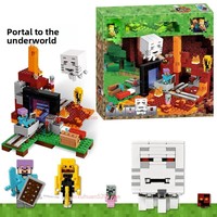 La mina del mundo subterráneo es compatible con los juguetes de rompecabezas para niños y los juguetes de bloques de construcción My World.