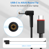 Pengisi Daya Dinding KingMa 100W GaN USB-C PD dan Laptop ASUS dengan Kabel Pengisi Daya USB-C Ujung Bulat