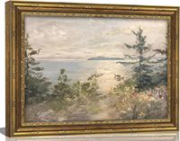Tableau mural sur toile vintage sculpté avec cadre doré, motif Laitier et Forêt, décoration rustique pour maison de style ferme, échantillons OEM ODM prêts en moins d'une journée