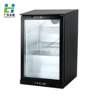 Réfrigérateur de comptoir commercial pour bières, mini-bar avec double porte vitrée pour bars, cafés, restaurants, refroidisseur de boissons