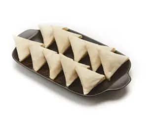 Compétition aliments surgelés pâtisserie chinois électrique coeur légume triangle rouleau printemps rouleau curry rouleau