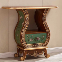 Nouvelle conception, prix bas, fabricant chinois, table console de rangement classique en bois massif pour salon