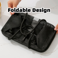 Sac de bain en filet grande capacité, panier de rangement portable à séchage rapide, pliable, pour salle de sport, natation, voyage