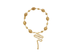 Catena da Vita Vintage in Lega di Zinco Placcata Oro per Donna, Gioiello per il Corpo con Forma a Sfera per Uso Quotidiano - Product Image 1