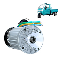 Motor DC Brushless Torsi Tinggi 4000W 48V/60V/72V Tahan Air Bersertifikasi ROHS untuk Sepeda Motor Listrik dan Sepeda Quad