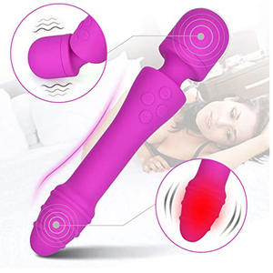 Clitoral Usb Oplaadbare Siliconen Volwassen Toverstaf Vibrerende Full Body Sportmassage Persoonlijke Wand Massager Vibrator Seksspeeltje - Product Image 3