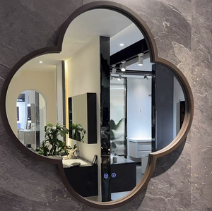 Mueble de baño colgante de pared con espejo inteligente y lavabo integrado sin juntas, estilo Song de inspiración antigua. - Product Image 5