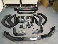 Kit de carrosserie tuning pour Mercedes-Benz GLS W166 16-19, style B, lèvre avant, diffuseur arrière, spoiler, extension de passage de roue, semi-carbone