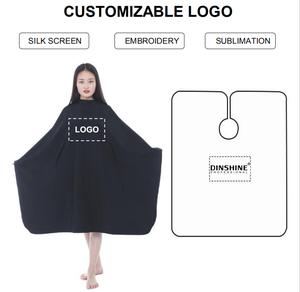 Cape de coiffure imperméable personnalisée L'Oréal, certifiée usine, pour barbier et <span class=keywords><strong>coloration</strong></span> capillaire - Product Image 5