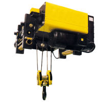 Palans à câble métallique européens de haute qualité, montés sur rail, capacité de levage de 5 tonnes, pour la manutention des marchandises