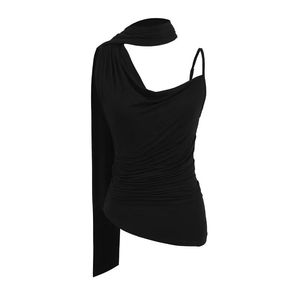 Summer Sexy Shoulder Solid Casual Party Women Sleeveless Slim Fit Wholesale Custom Digital Printing Tank Top - Product Image 5
