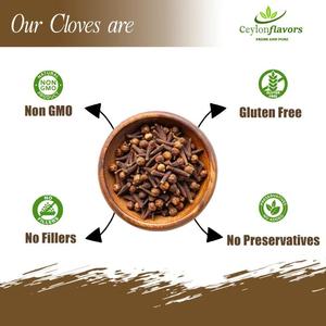 Ceylonflavors 3,5 oz. Clous de girofle entiers cueillis à la main, frais, purs, biologiques, récoltés au Sri Lanka - Product Image 3