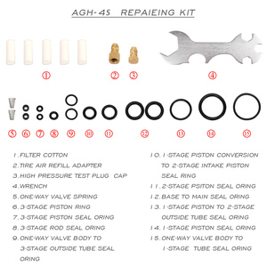 Pcp 핸드 펌프 새로운 4 S 4 단계 더 빠른 충전 4500Psi/30Mpa 오일 수분 필터 페인트볼 스쿠버 다이빙 페인트볼 수동 펌프 - Product Image 5
