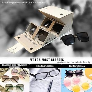 Sunglasses Organizer Travel <b>Glasses</b> Case Multiple Pairs Eyeglasses Storage Box Hanging Eyewear Holder - Product Image 4