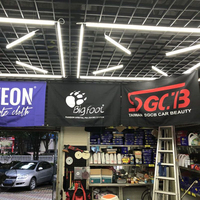 Drapeau suspendu style INS pour atelier de beauté automobile, toile décorative murale pour station de lavage auto, bannière de décoration pour atelier de réparation et modification automobile