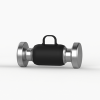 Mini haltère portable en acier inoxydable pour massage facial et des pieds, réglable et personnalisable, avec fonction de chronométrage