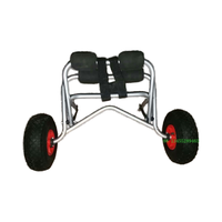 Chariot en aluminium pliable en acier inoxydable pour canoë et kayak, pour des outils pratiques de transport en bateau