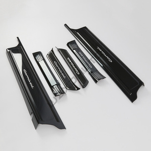 WZXDAUTO 2022 Protector de Umbral de Puerta para Coche, Cubierta de Acero de Titanio Negro, Accesorios para Automóvil - Product Image 4