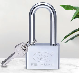 फेइखुन कारखाने उच्च गुणवत्ता कस्टम वर्ग इलेक्ट्रोप्लेटेड उज्ज्वल क्रोम-प्लेटेड ब्लेड आयरन लॉक कैनाडियन पैडलॉक - Product Image 2