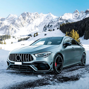 Mercedes-Benz ClA-Class Front Bumper Lip Splitter Piano Black Carbon Fiber Texture PP Bodykit For 2020+ - Product Image 2