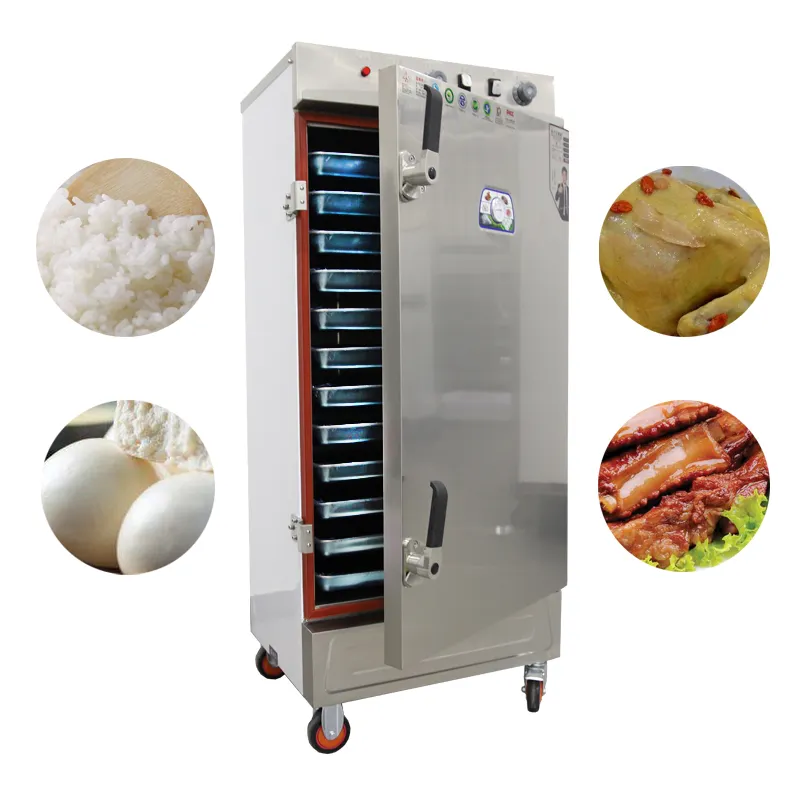 Piroscafo elettrico industriale del riso del vapore della macchina del pollo del gas commerciale del vapore dell'alimento elettrico di alta qualità