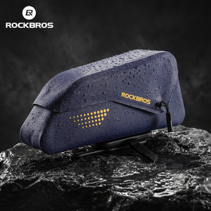 <span class=keywords><strong>ROCKBROS</strong></span> AS-176 0.8L Magnetische Gespsluiting Waterdichte Bovenbuis Tas 600D Polyester TPU Fiets Frame Tas met PP Steunplaat - Product Image 5