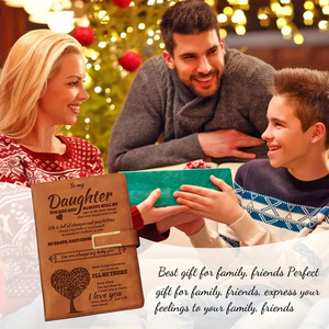 Cuaderno de piel sintética de tapa dura Emed Bible Verse A5 personalizado diario para hija - Product Image 4