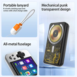 5000MAh 15W Nhanh Chóng Không Dây Sạc Từ Ngân Hàng Điện Retro Chơi Game Cầm Tay Giao Diện Điều Khiển Với Wi-Fi Thông tin Liên Lạc - Product Image 3