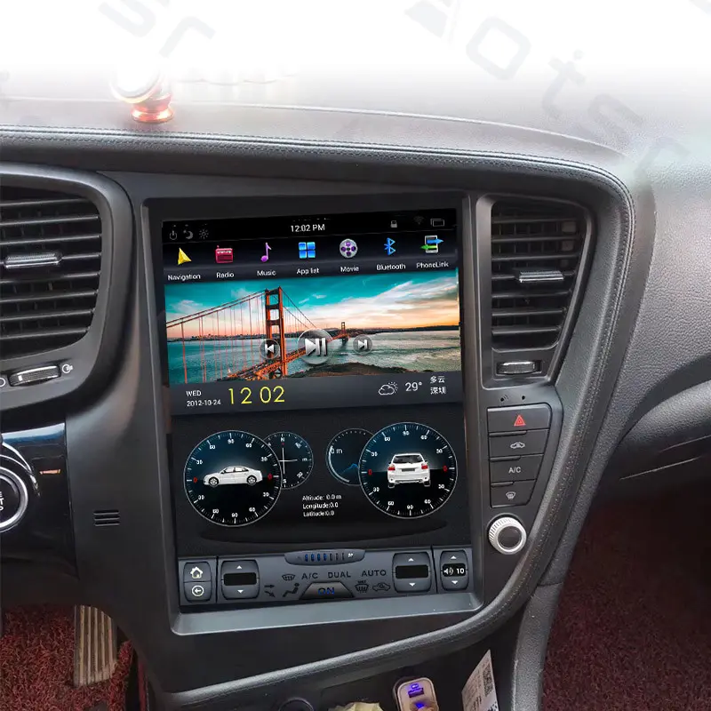 Android 9,0 GB 64GB Tesla coche Multimedia reproductor de Radio de navegación GPS para KIA Optima K5 2010 - 2013
