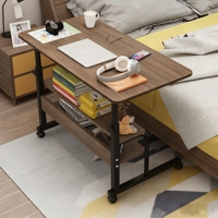 Bureau d'ordinateur pliable à hauteur réglable avec roulettes, design portable pour salon, bureau à domicile